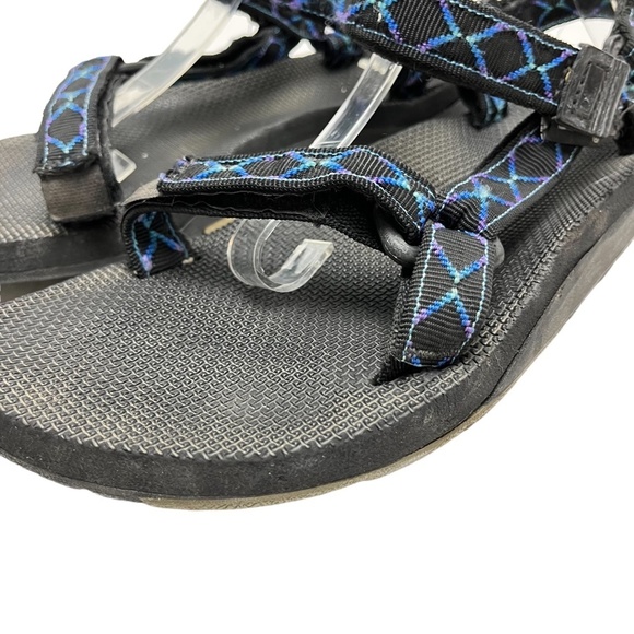 TEVA Ankle Strap Hiking Camping Fishing Sandals Black Purple Blue Men's Dad  11 - Picture 9 of 16